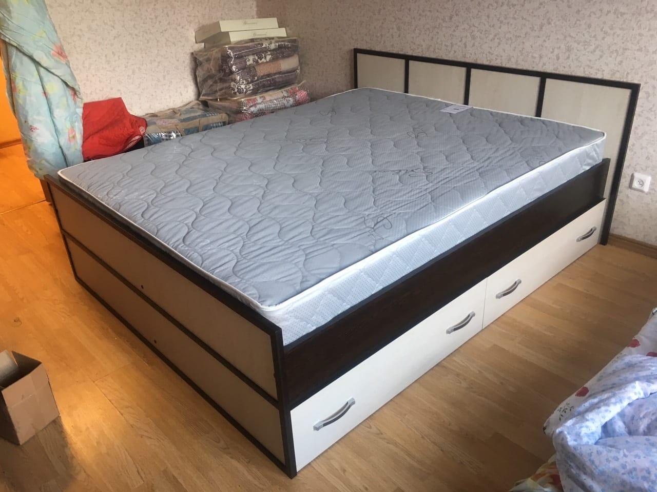 Кровать Сакура с ящиками 160х200 сборка