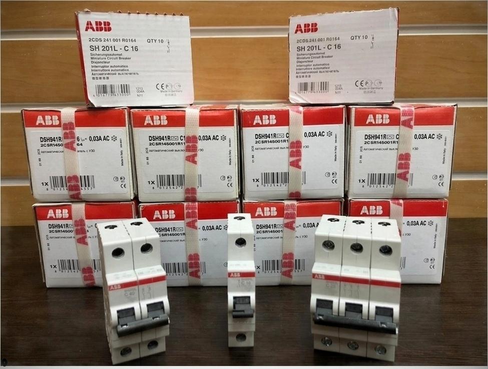 Купить автоматические выключатели abb