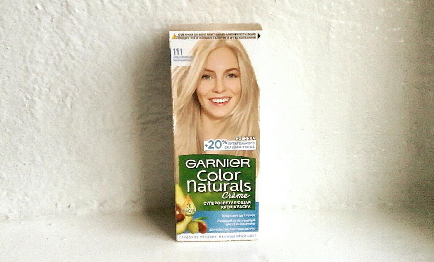 Garnier color naturals платиновый блонд